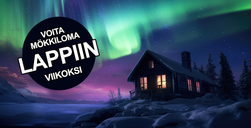 Voita mökkiloma Lappiin viikoksi